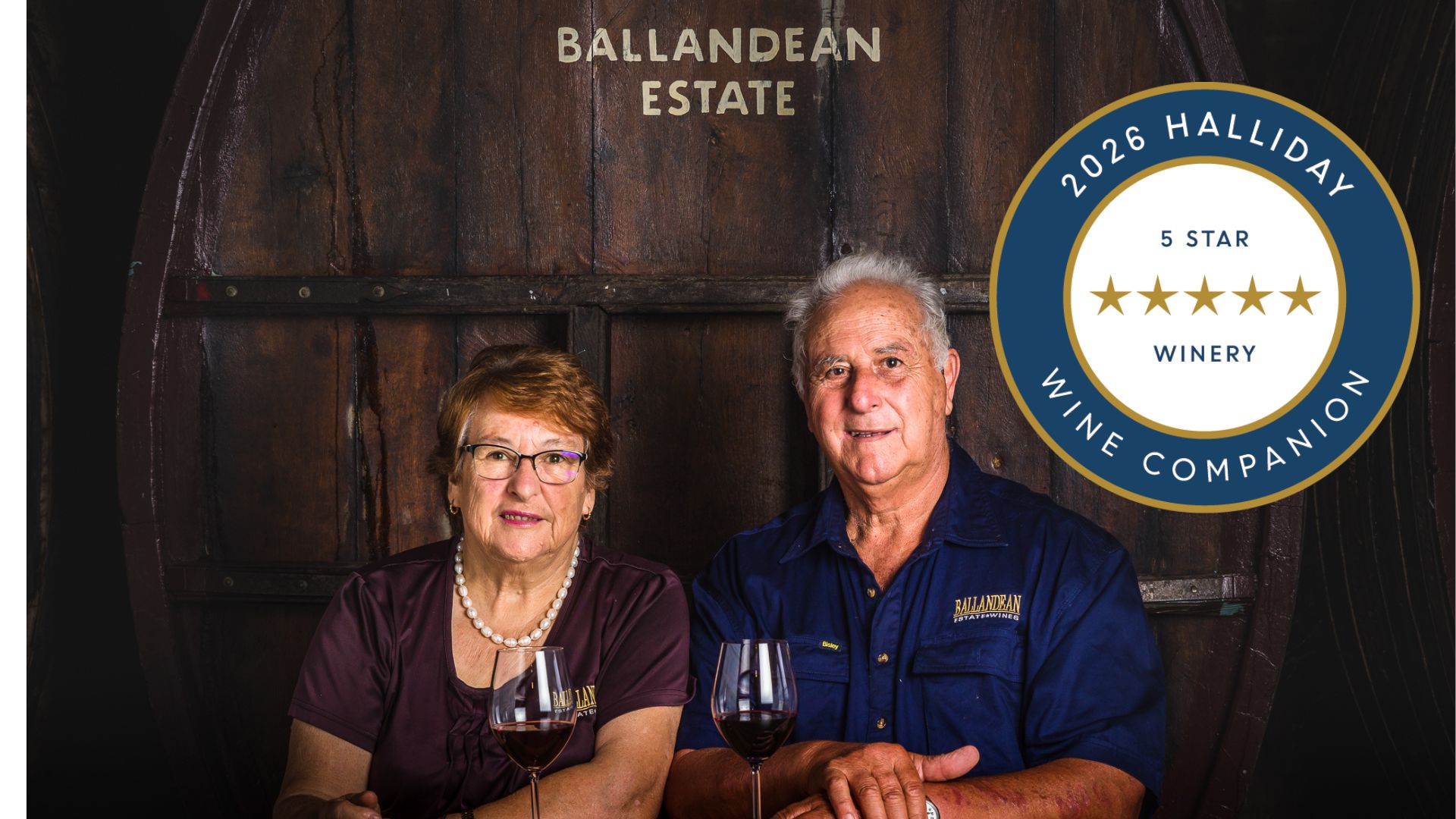 Ballandean Estate Wines achieves Five-Star Rating from Halliday Wine Companion